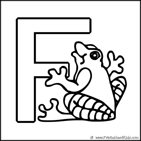f coloring pages for preschool - photo #45