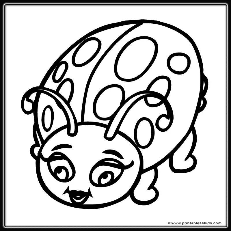 lady bug coloring book pages - photo #7